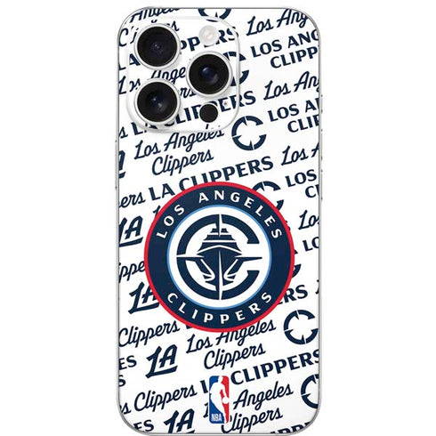 NBA Los Angeles Clippers Blast Text iPhone 16 Pro Skin